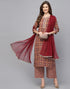 Multicloured Kurti With Pant And Dupatta | Leemboodi