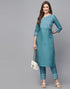 Blue Kurta With Pant Set | Leemboodi