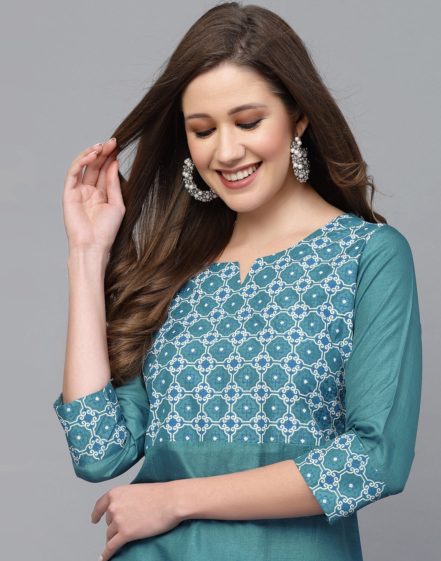 Blue Kurta With Pant Set | Leemboodi