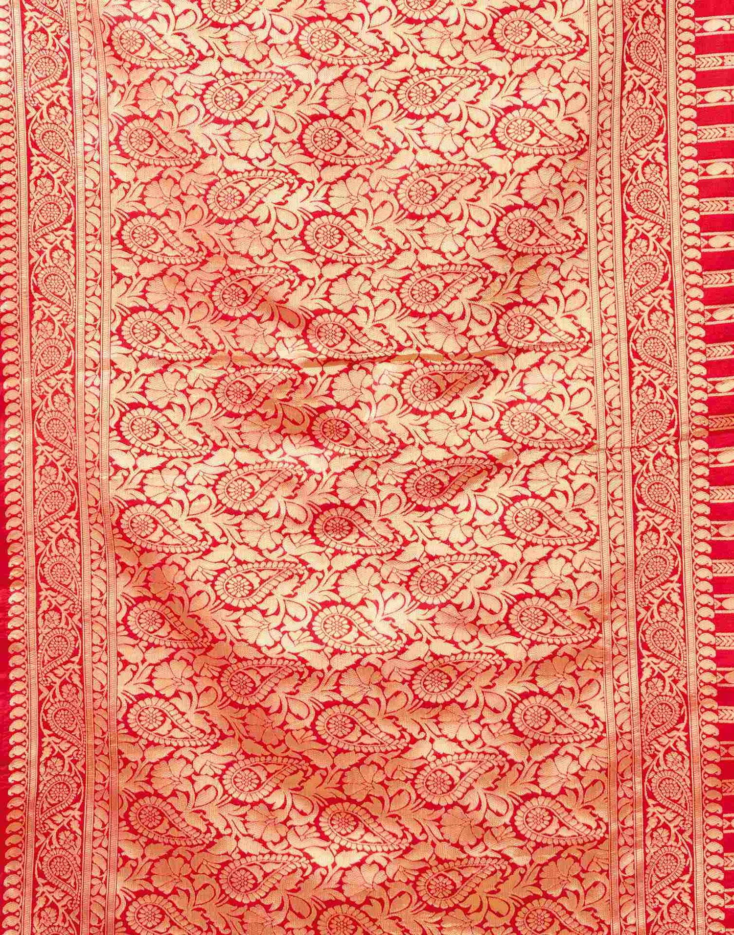 Red Silk Woven Banarasi Saree
