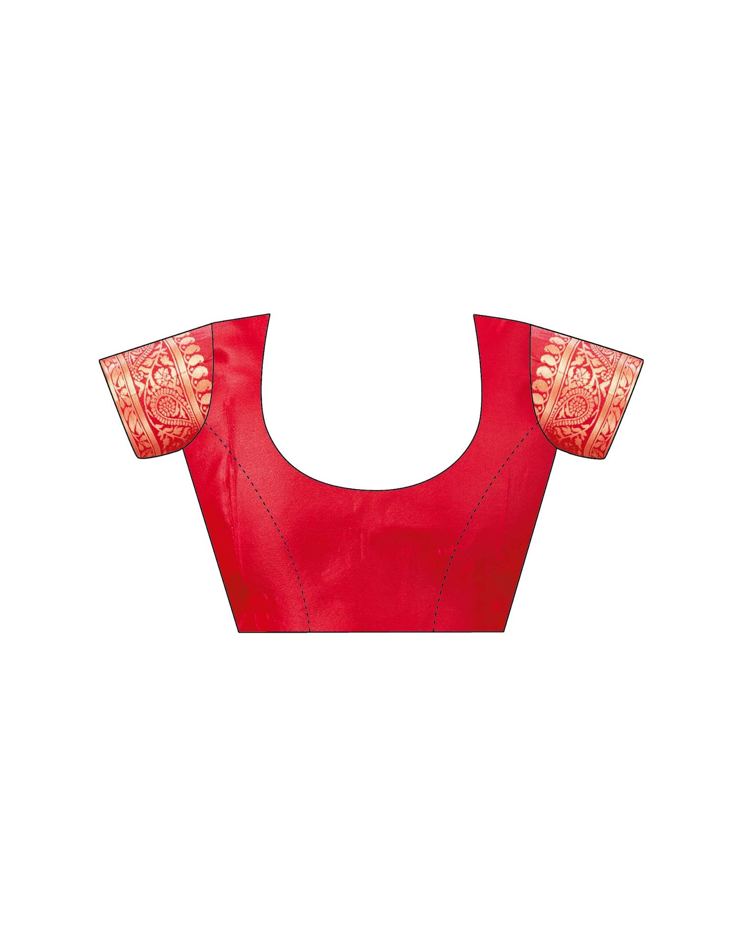 Red Silk Woven Banarasi Saree