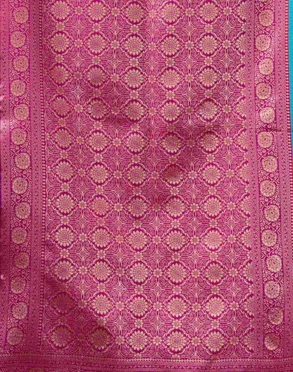 Blue Silk Woven Banarasi Saree
