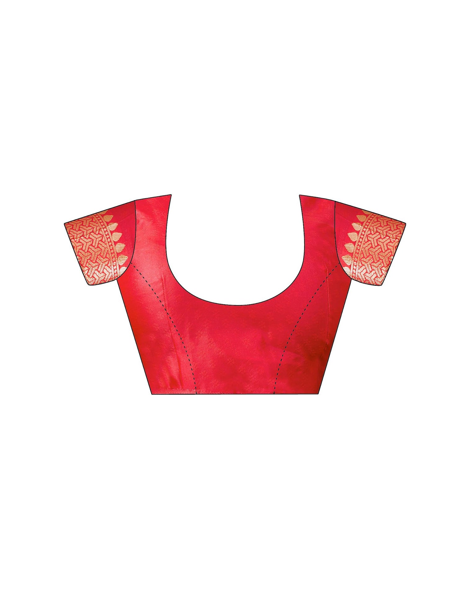 Red Silk Woven Banarasi Saree