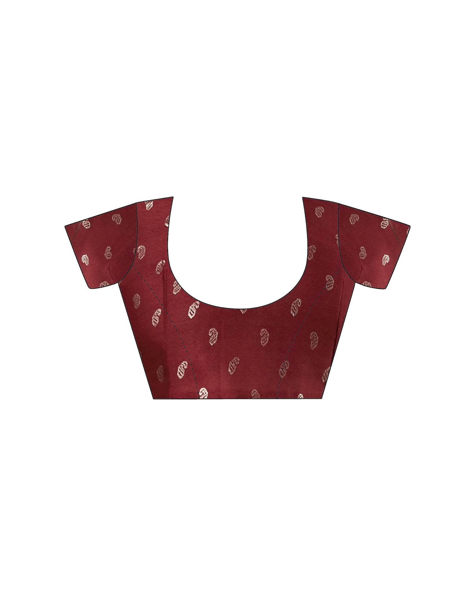 Maroon Georgette Floral Printed Saree