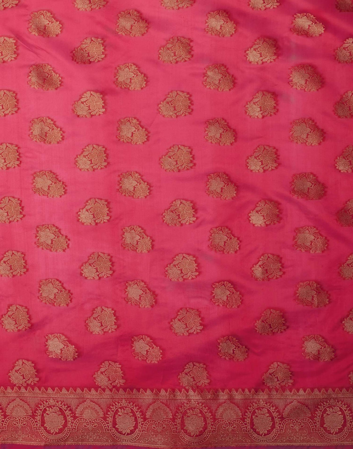 Pink Organza Woven Banarasi Saree