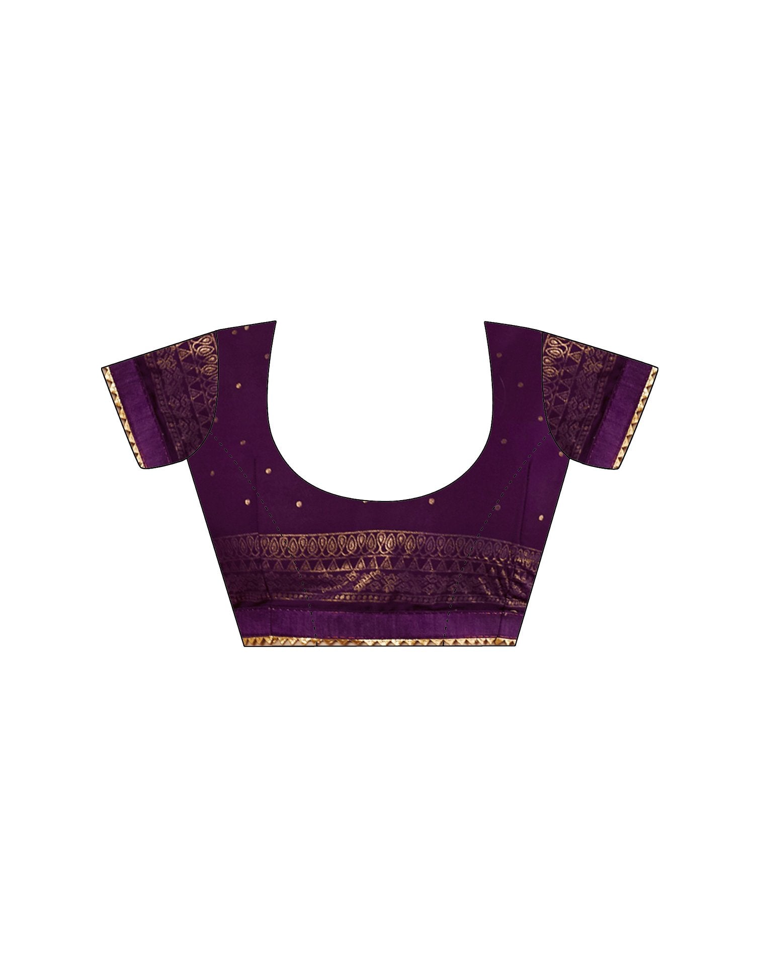 Wine Georgette Foil Printed Saree