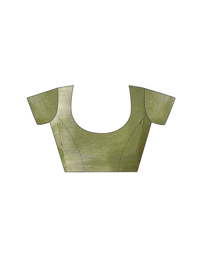 Light Green Organza Sequence Embroidery Saree