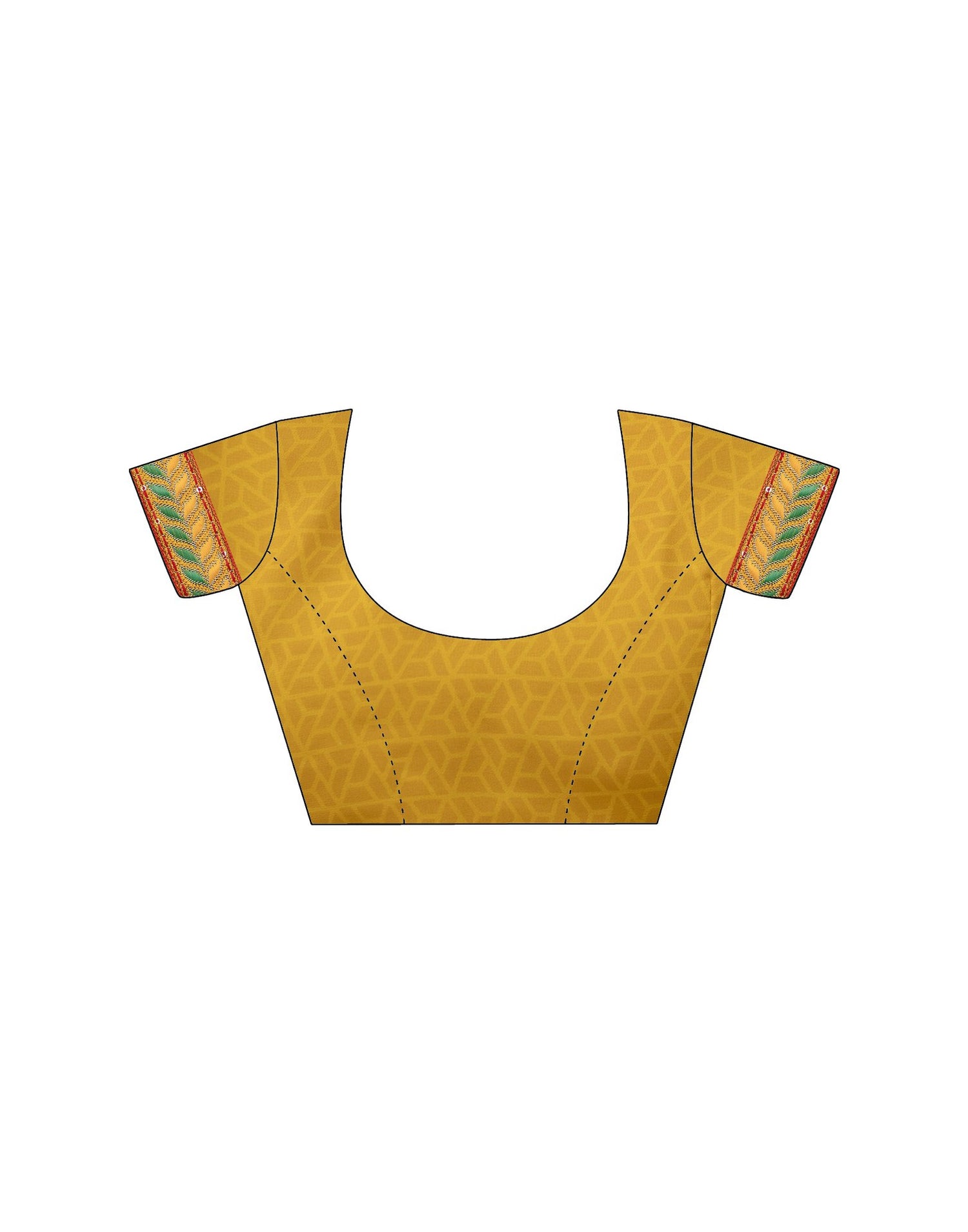 Yellow Georgette printed Saree