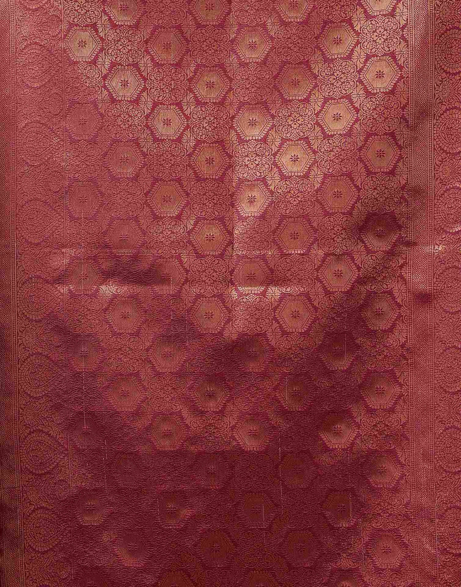 Brown Silk Woven Saree