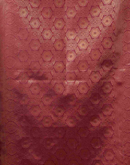 Brown Silk Woven Saree
