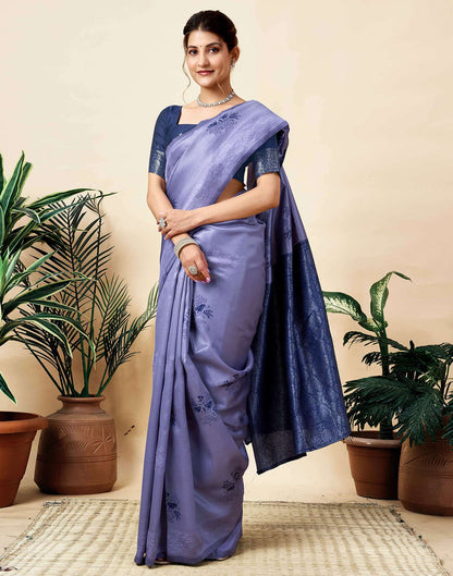 Light Purple Silk Woven Saree