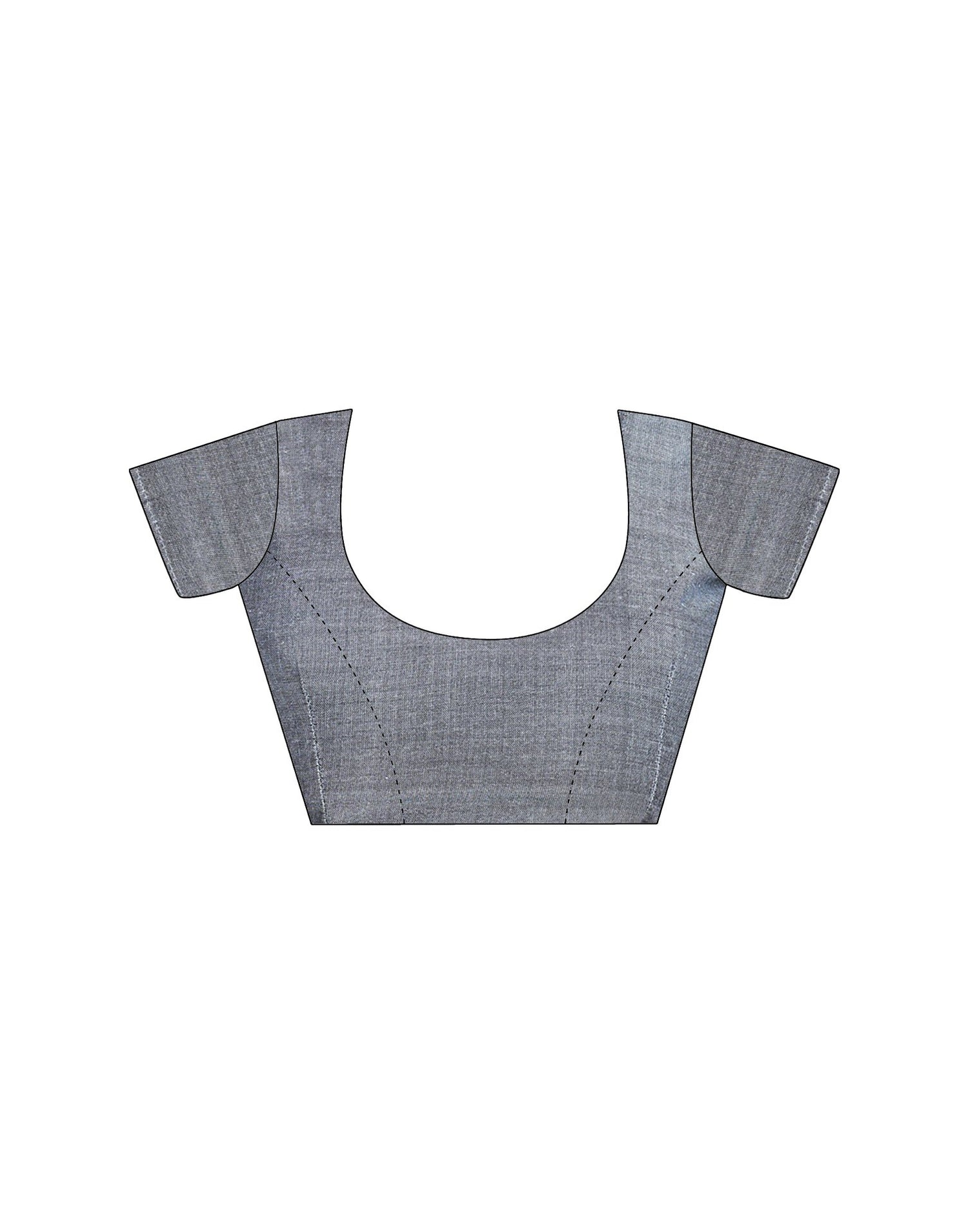 Grey Linen Sequence Saree