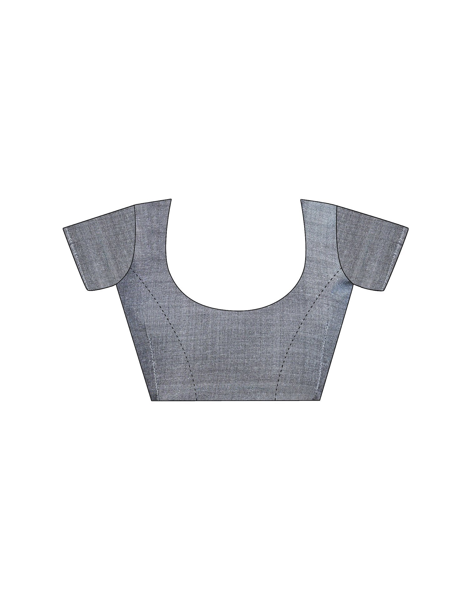 Grey Linen Sequence Saree