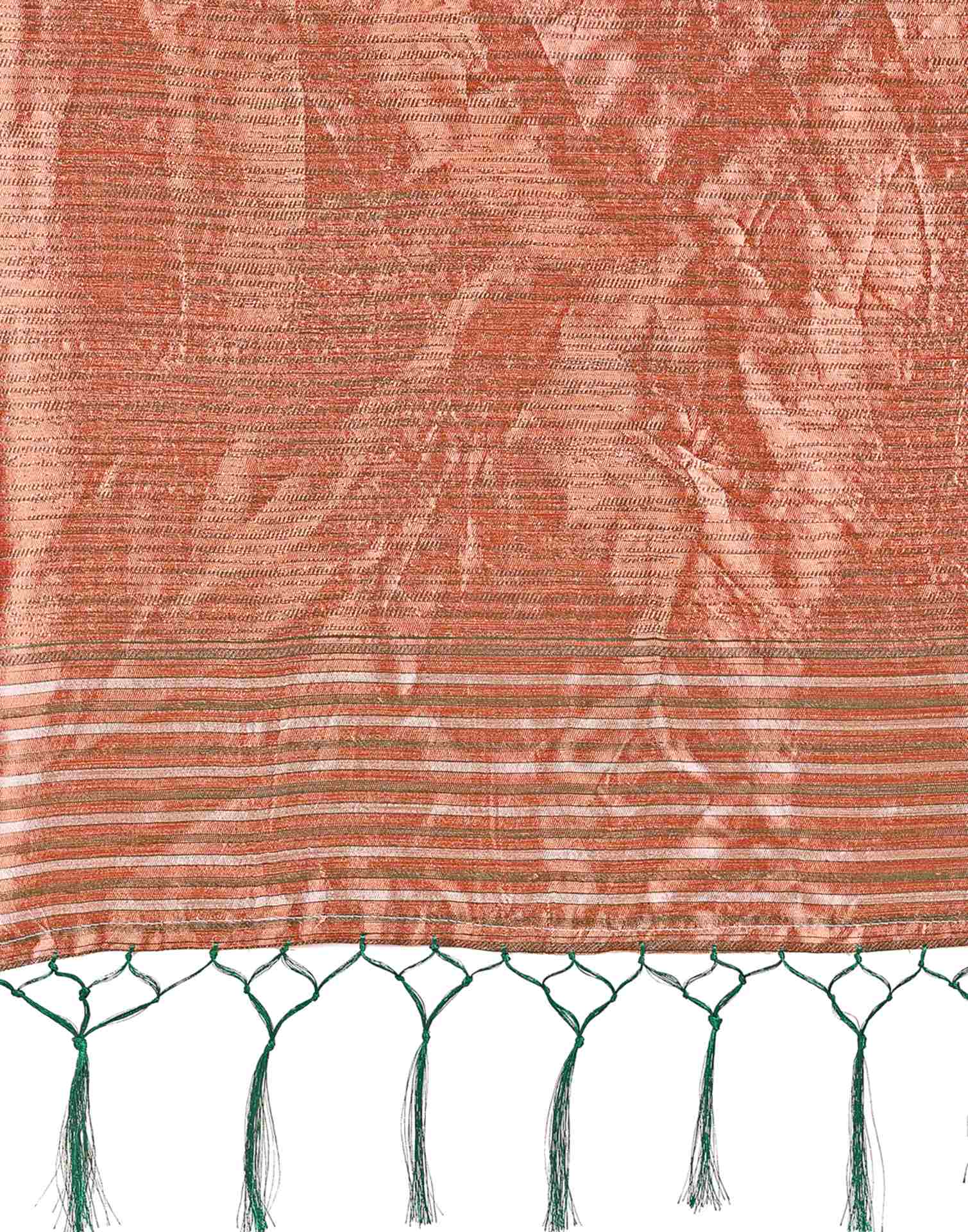 Rama Green Cotton Linen Woven Saree