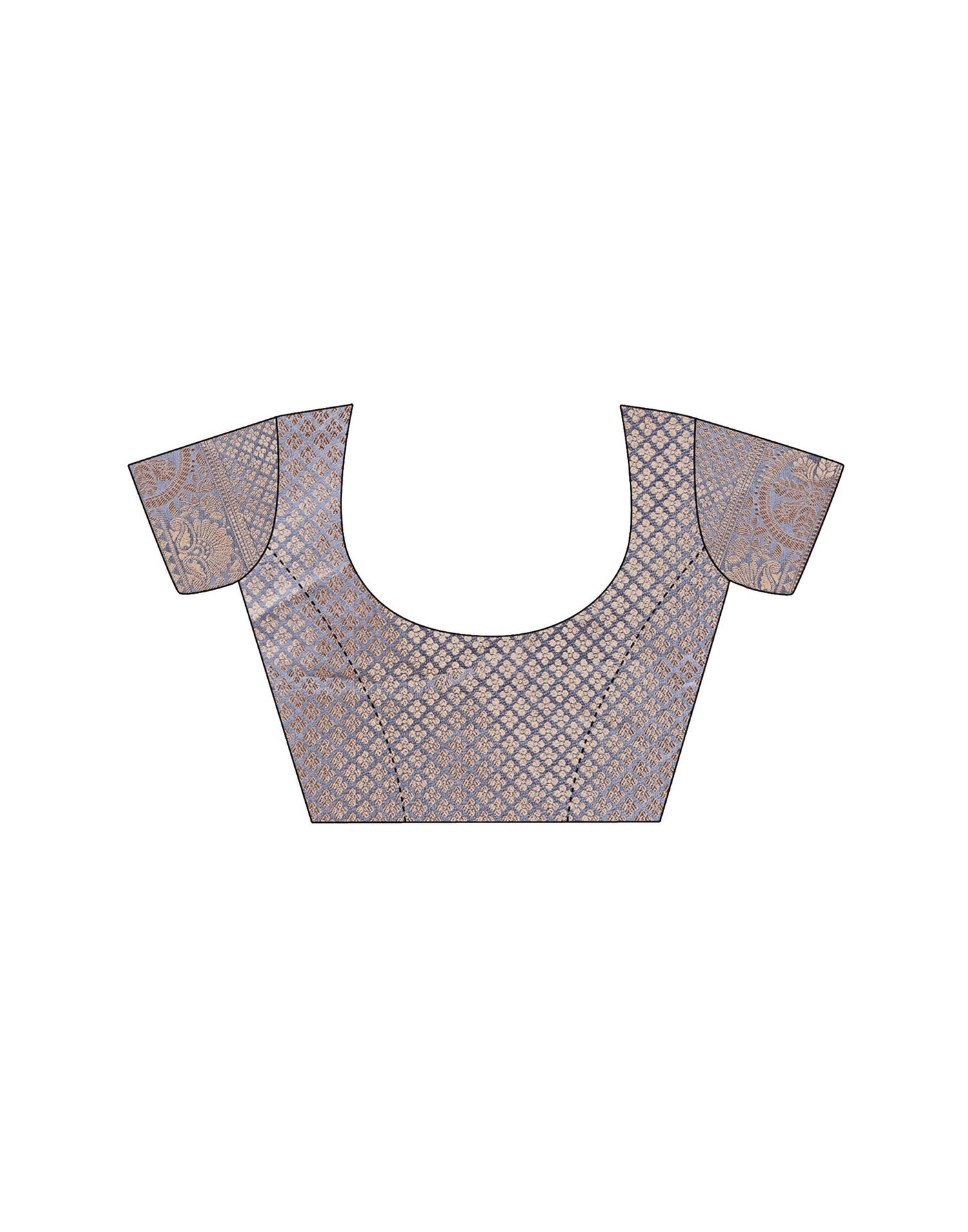 Grey Organza Woven Kanjivaram Saree