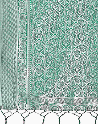 Light Green Silk Woven Kanjivaram Saree