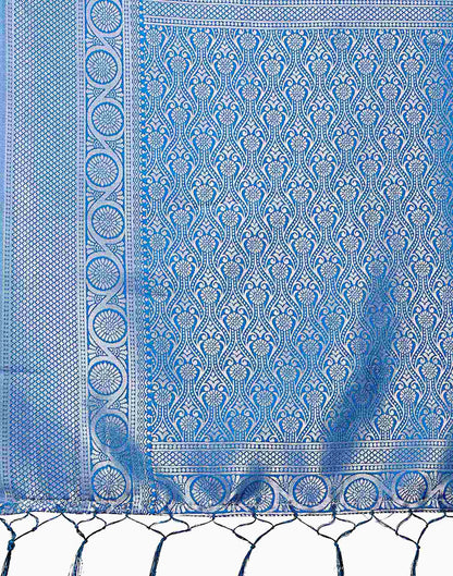Peach Silk Woven Kanjivaram Saree