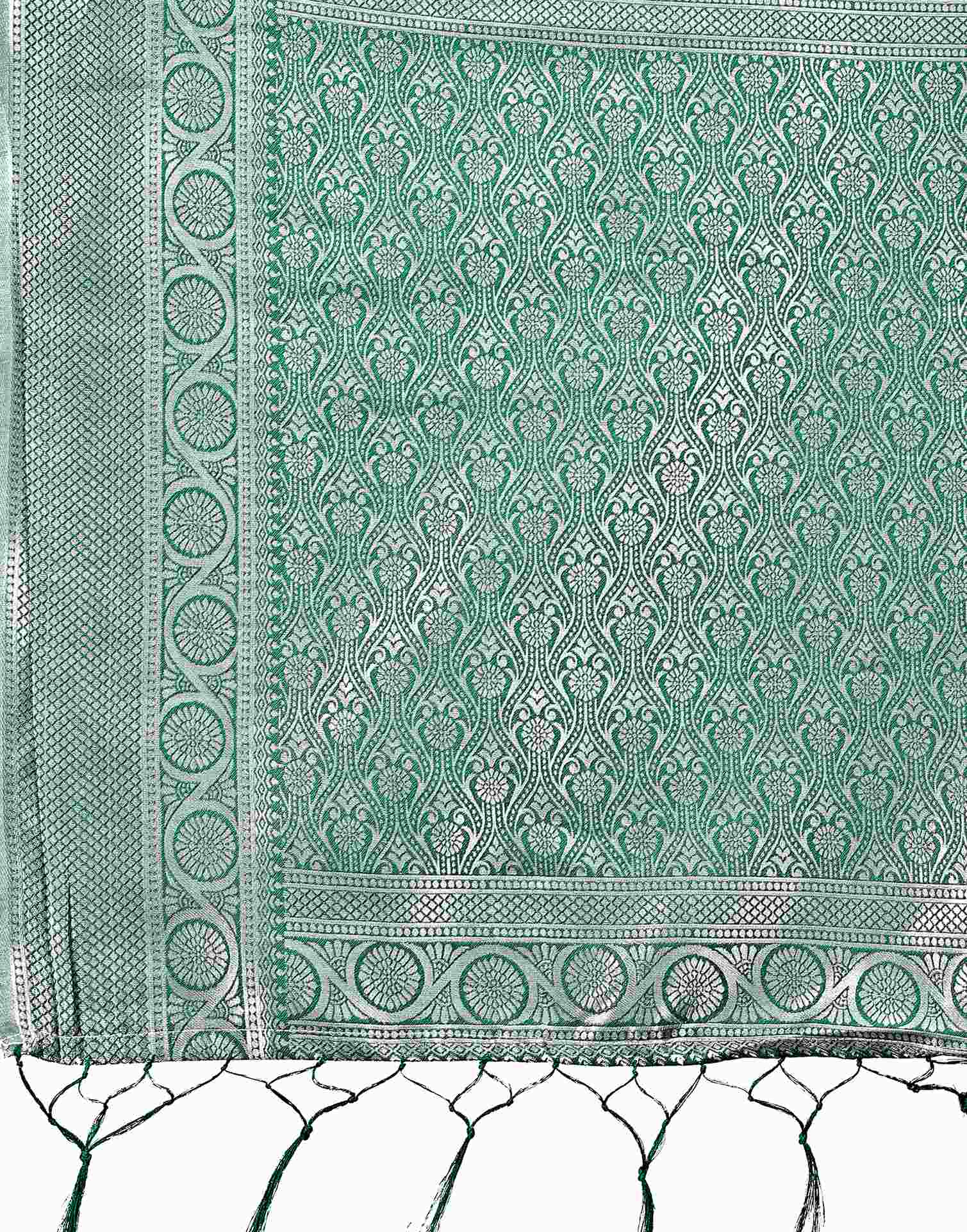 Cream Silk Woven Kanjivaram Saree