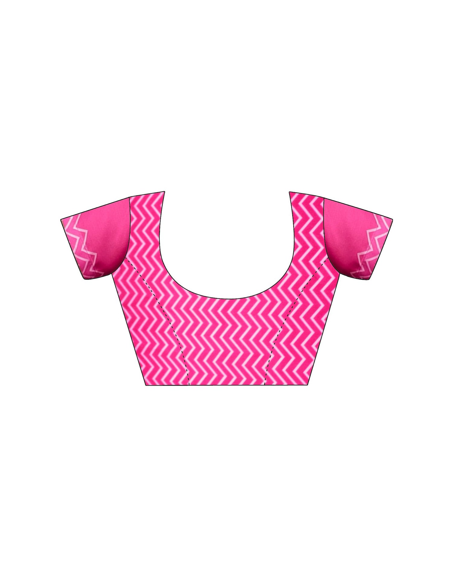 Handsfree Pink Satin Printed Saree