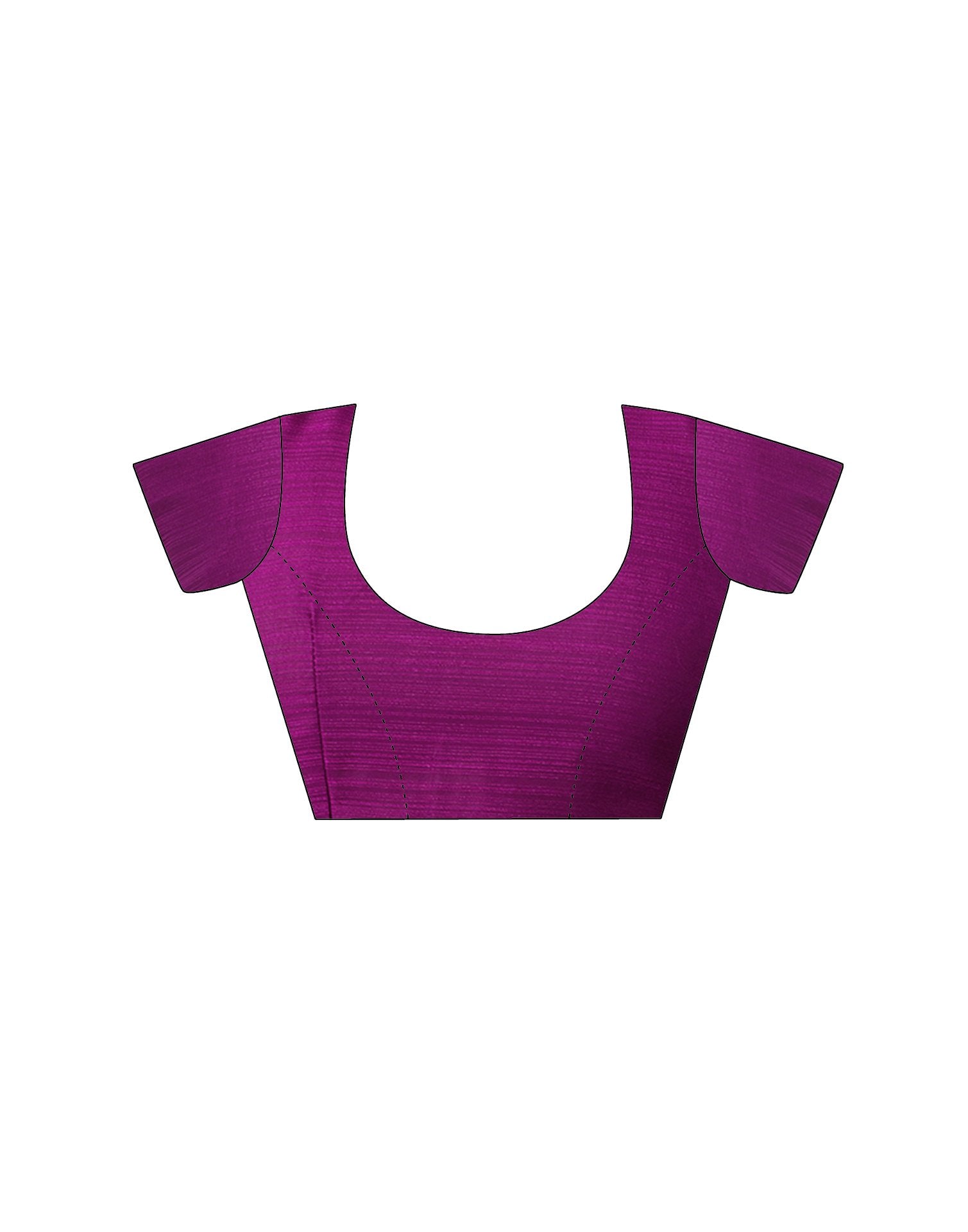 Dark Purple Georgette Embroidery Saree