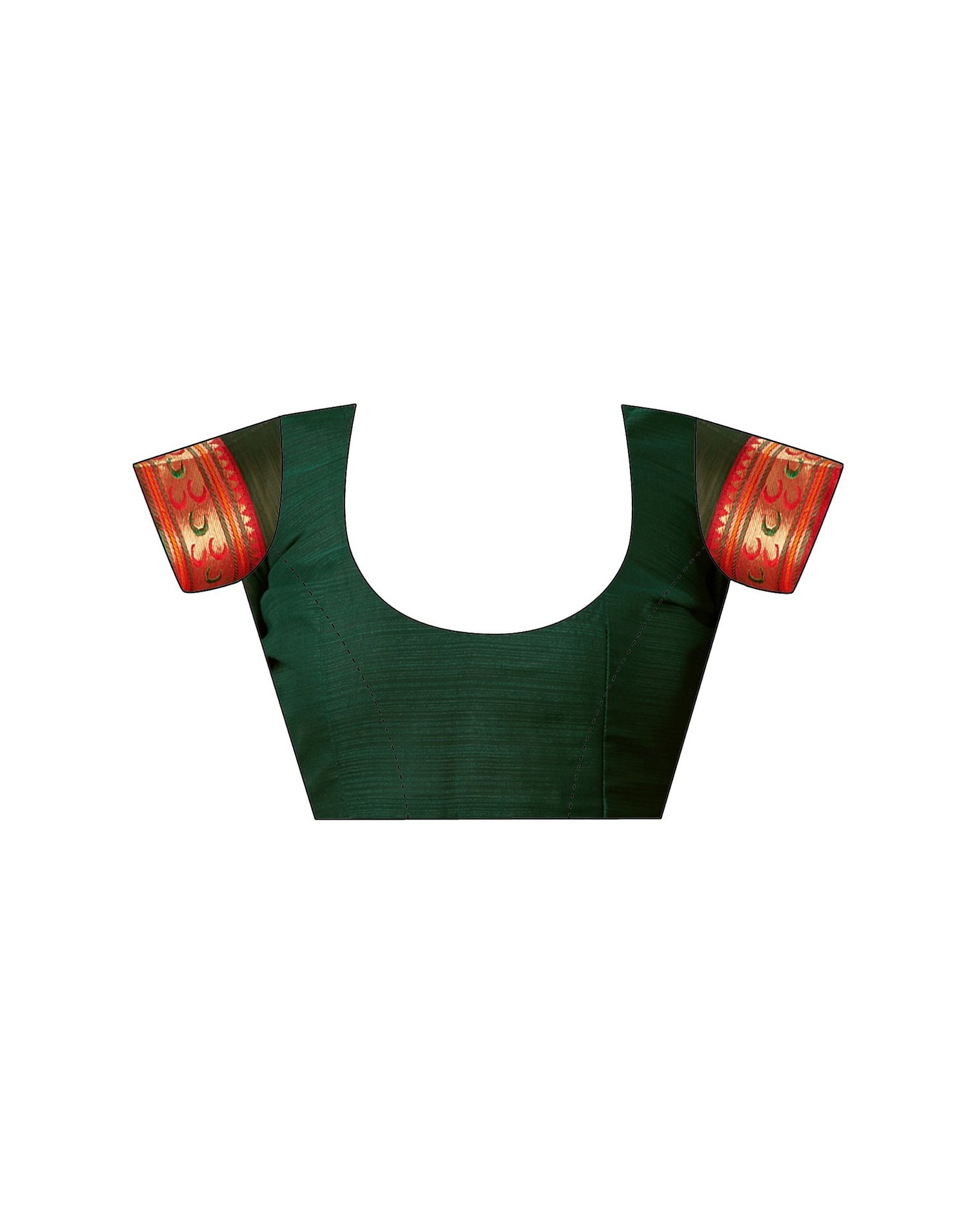 Dark Green Georgette Embroidery Saree
