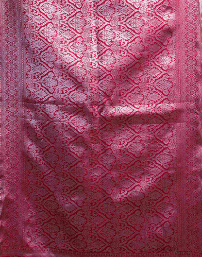 Dark Beige Silk Woven Saree