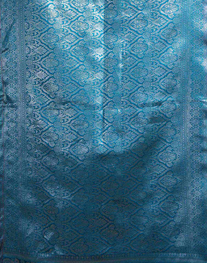 Dusty Beige Silk Woven Saree