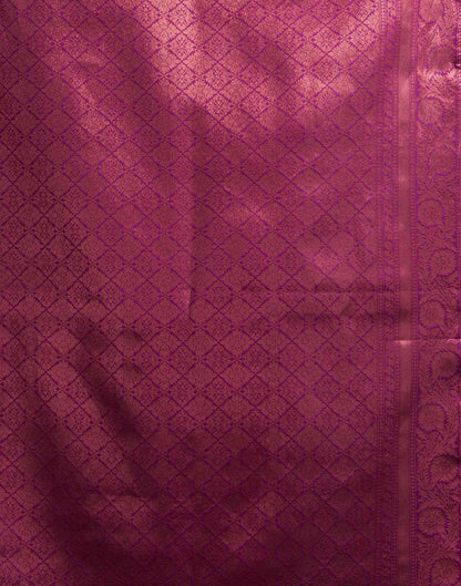 Mauve Silk Woven Saree