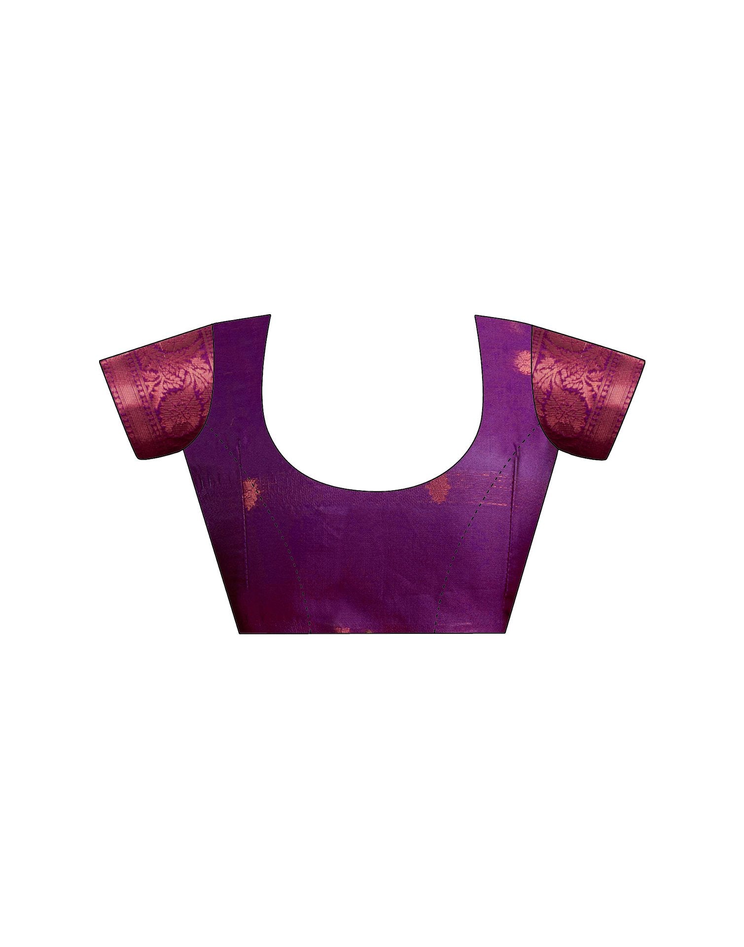 Mauve Silk Woven Saree