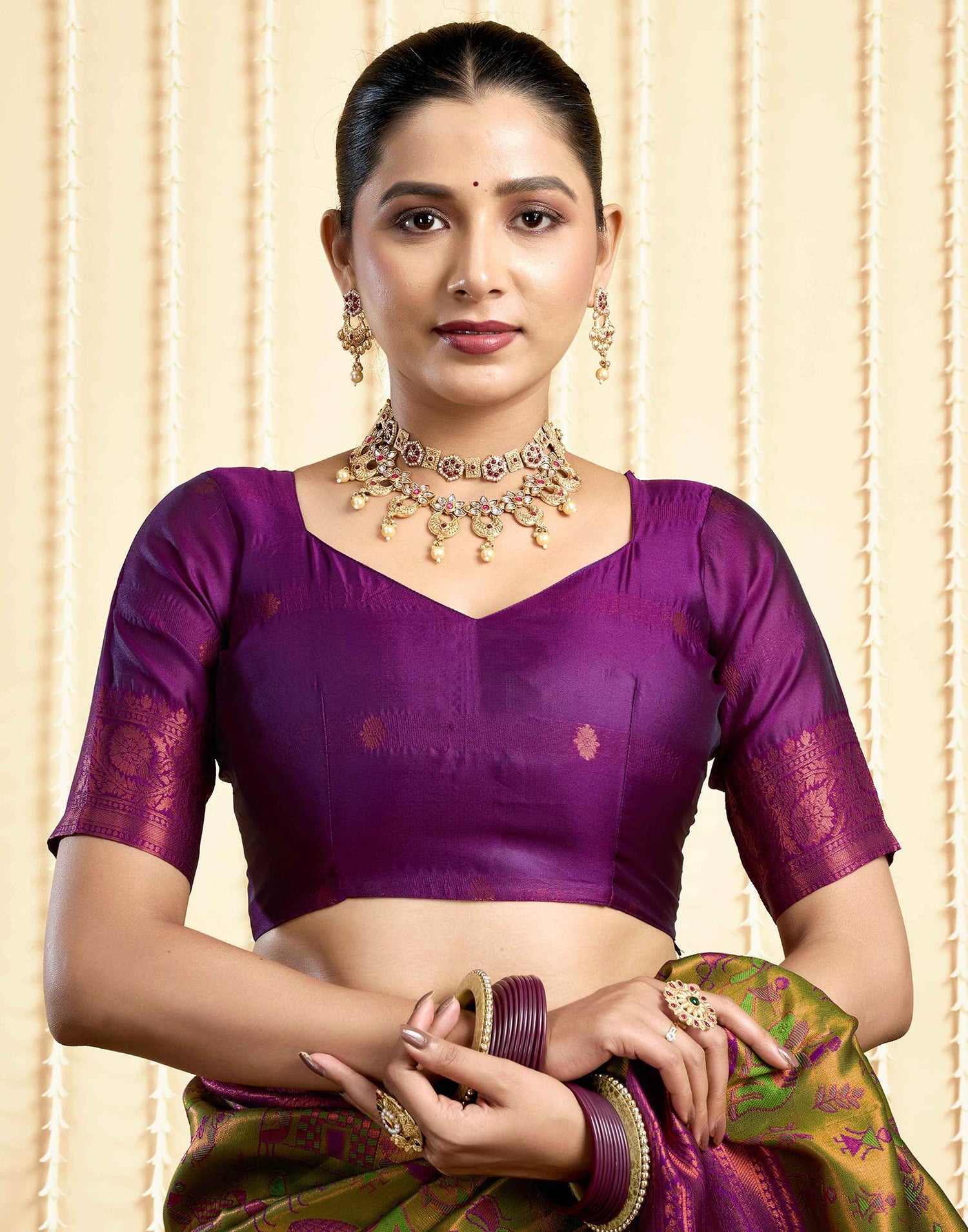 Green Silk Woven Saree