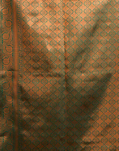 Pista Green Silk Woven Saree