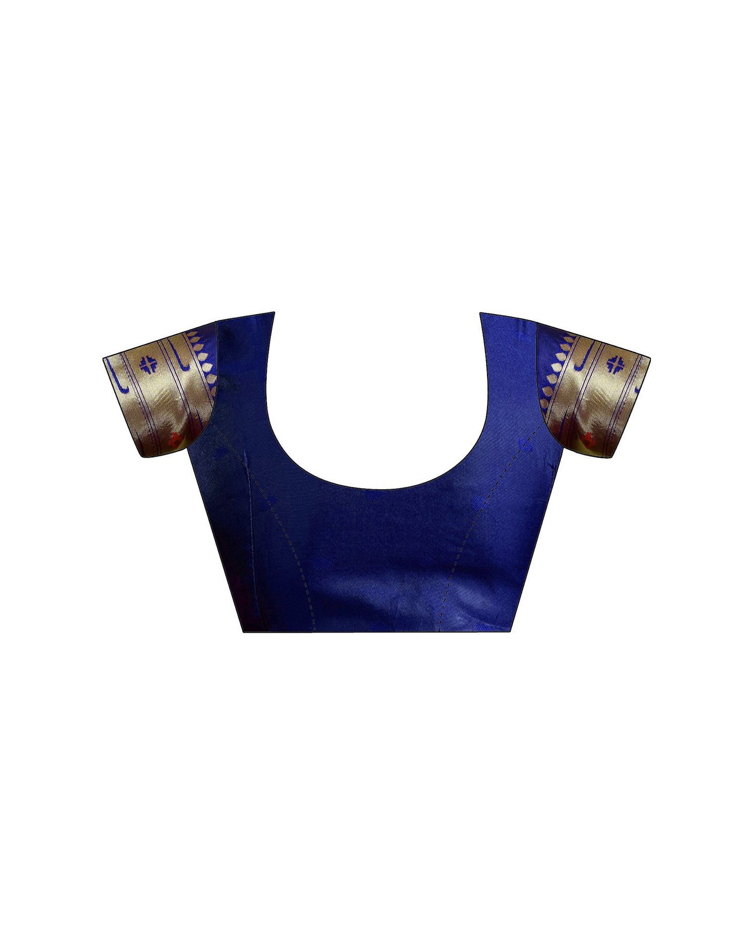 Navy Blue Silk Woven Paithani Saree