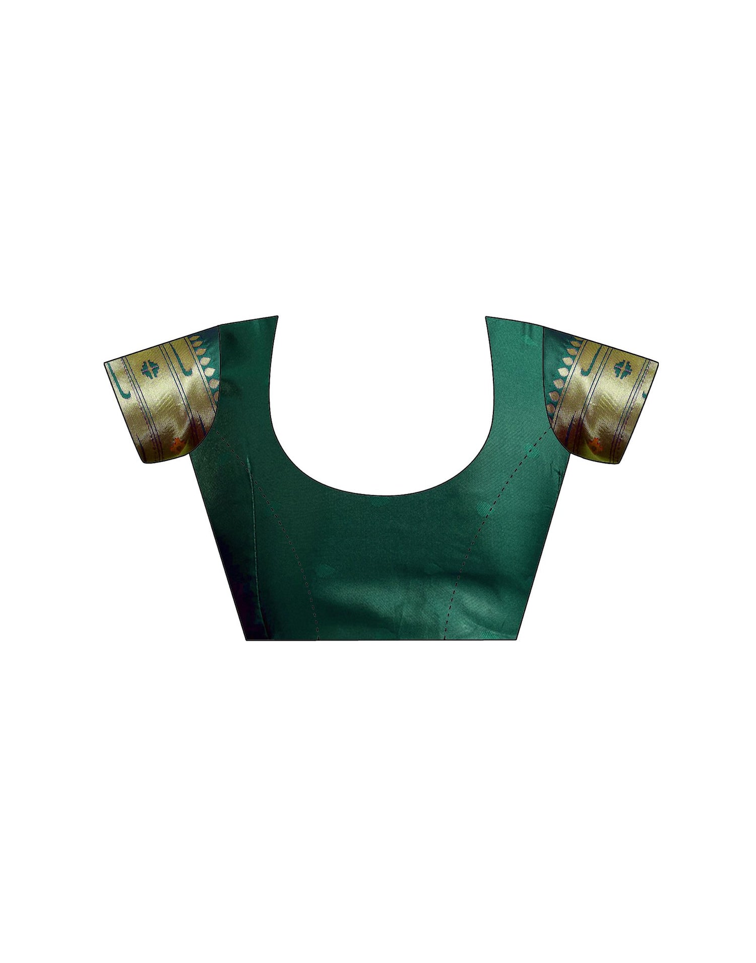 Dark Green Silk Woven Paithani Saree
