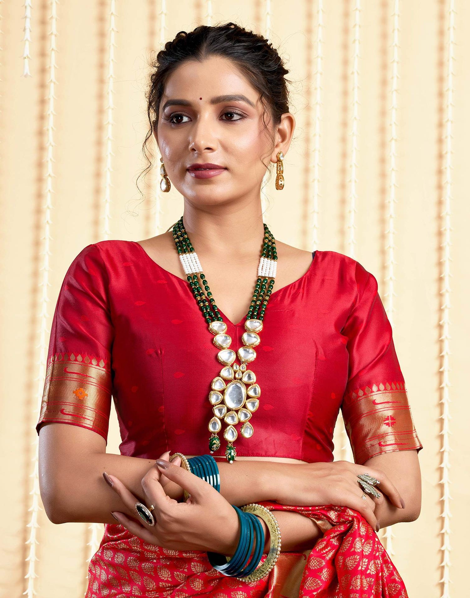 Red Silk Woven Paithani Saree