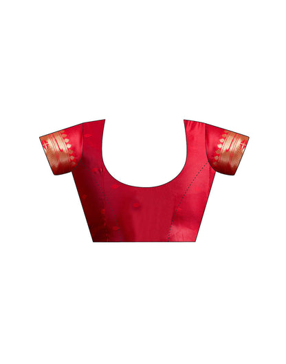 Red Silk Woven Paithani Saree