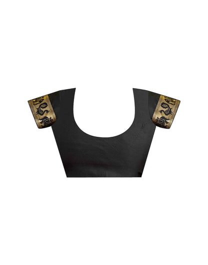 Black Silk Woven Paithani Saree
