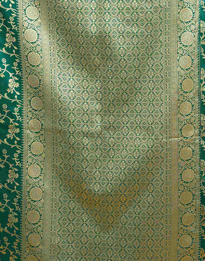 Green Silk Woven Banarasi Saree