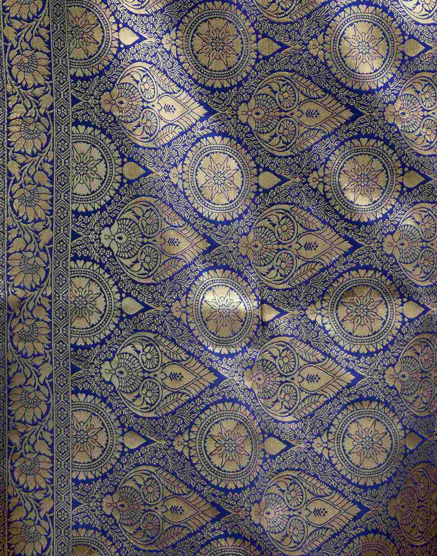 Rani Pink Silk Woven Banarasi Saree