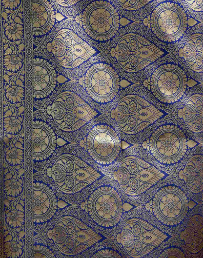 Rani Pink Silk Woven Banarasi Saree