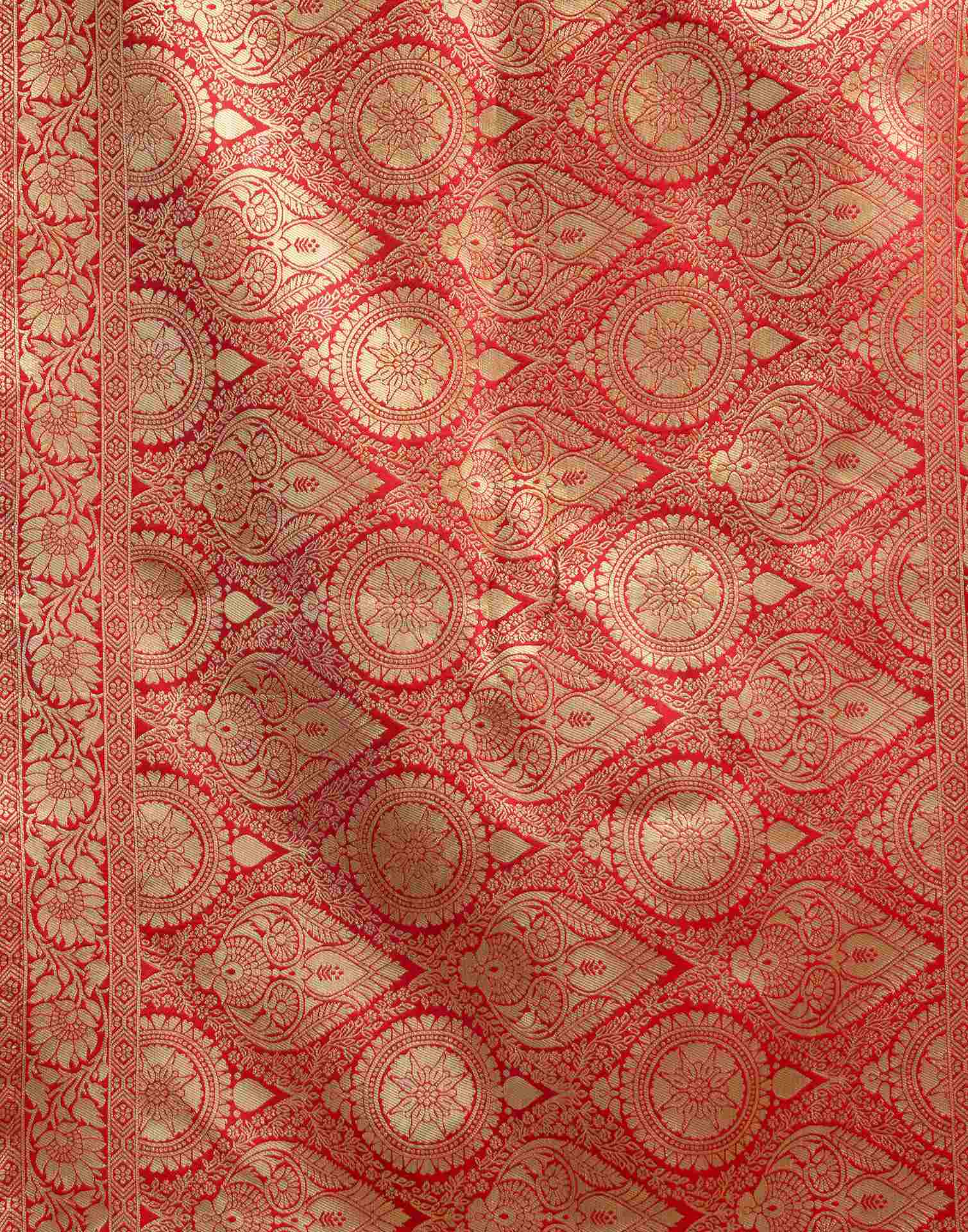 Rama Blue Silk Woven Banarasi Saree