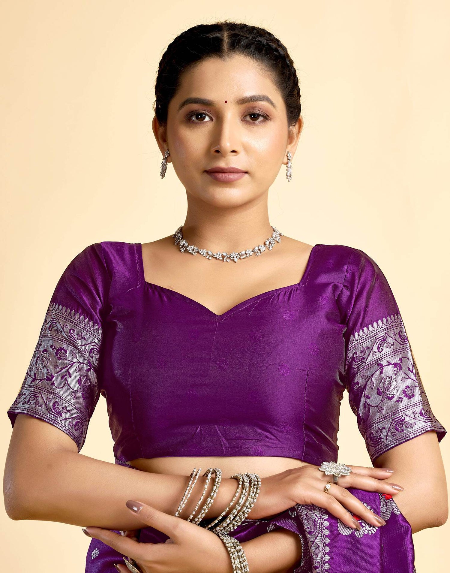 Dark Wine Silk Woven Paithani Saree