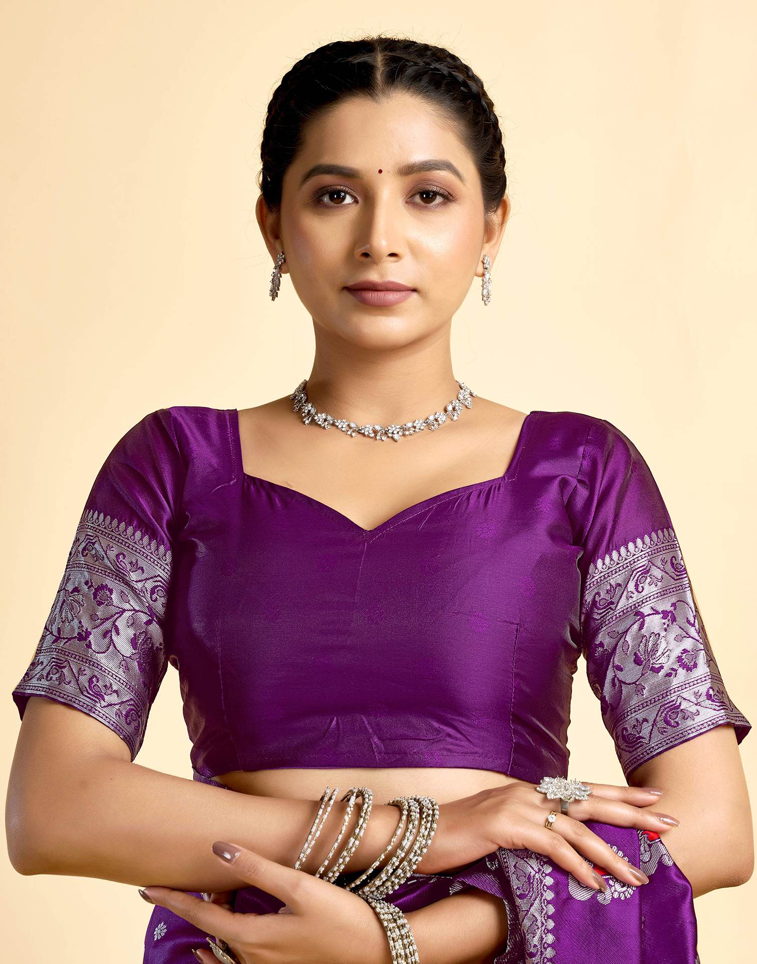 Dark Wine Silk Woven Paithani Saree