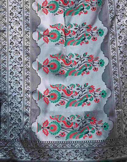 Black Silk Woven Paithani Saree