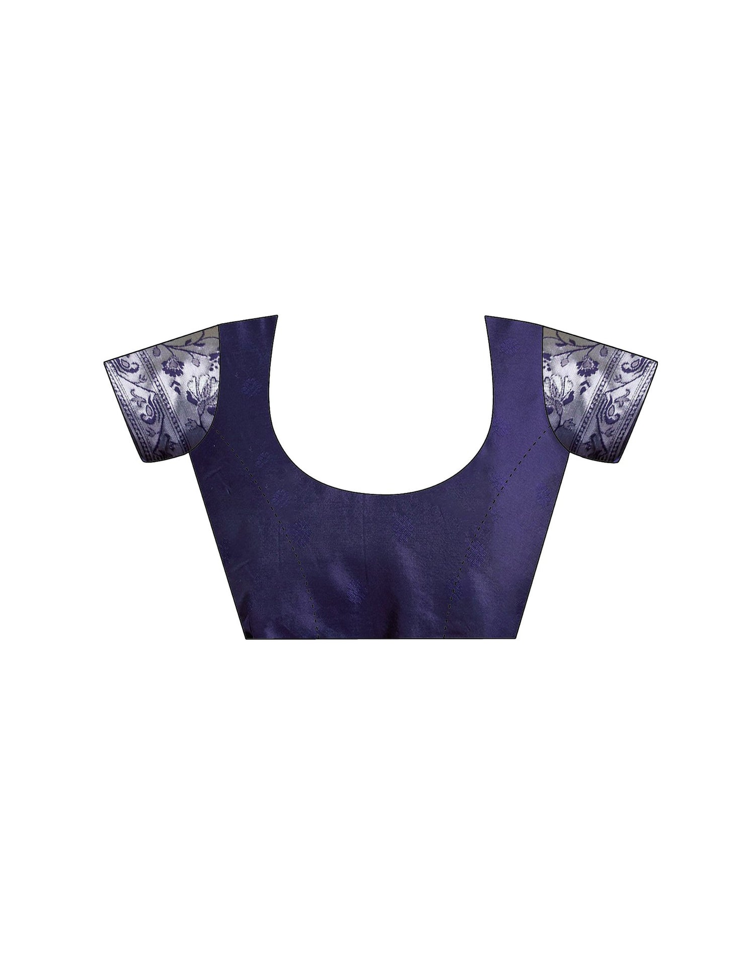 Navy Blue Silk Woven Paithani Saree