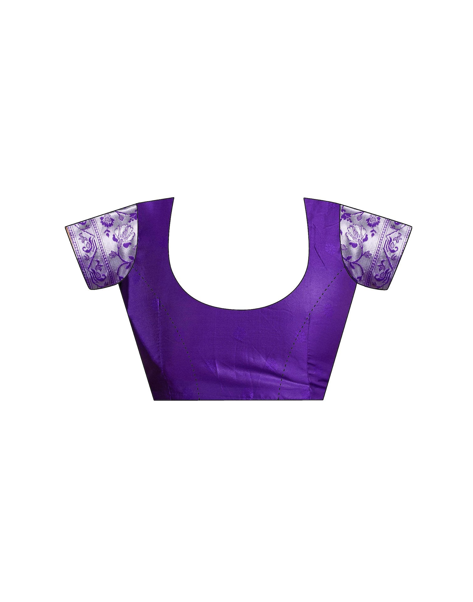 Dark Violet Silk Woven Paithani Saree