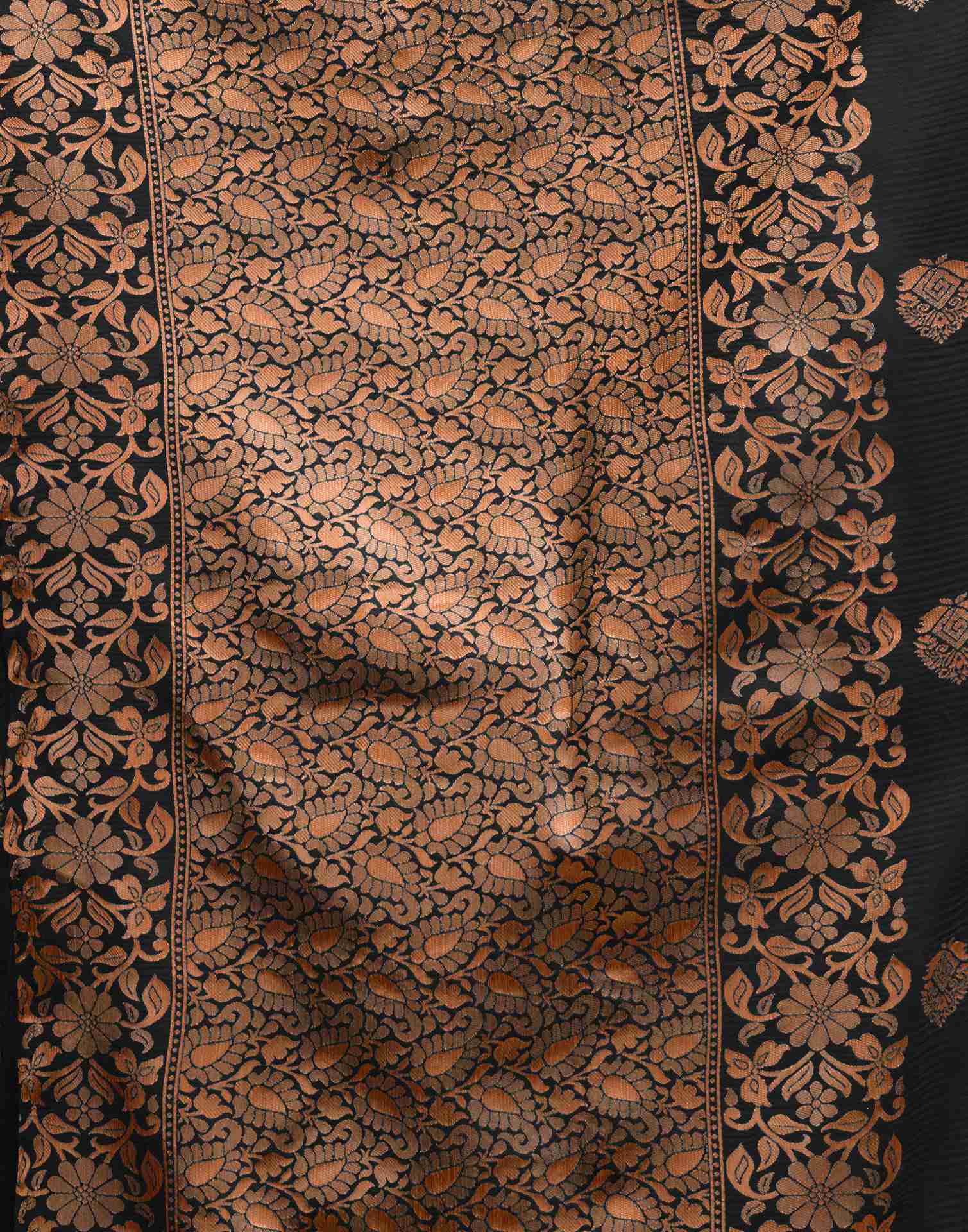Black Silk Woven Saree