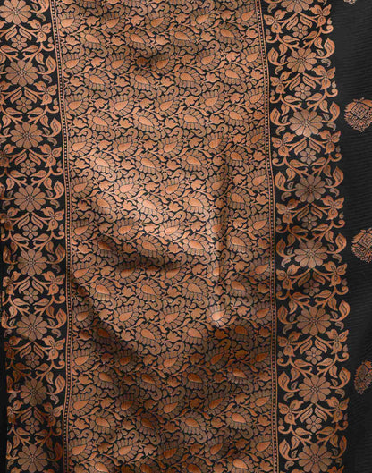 Black Silk Woven Saree