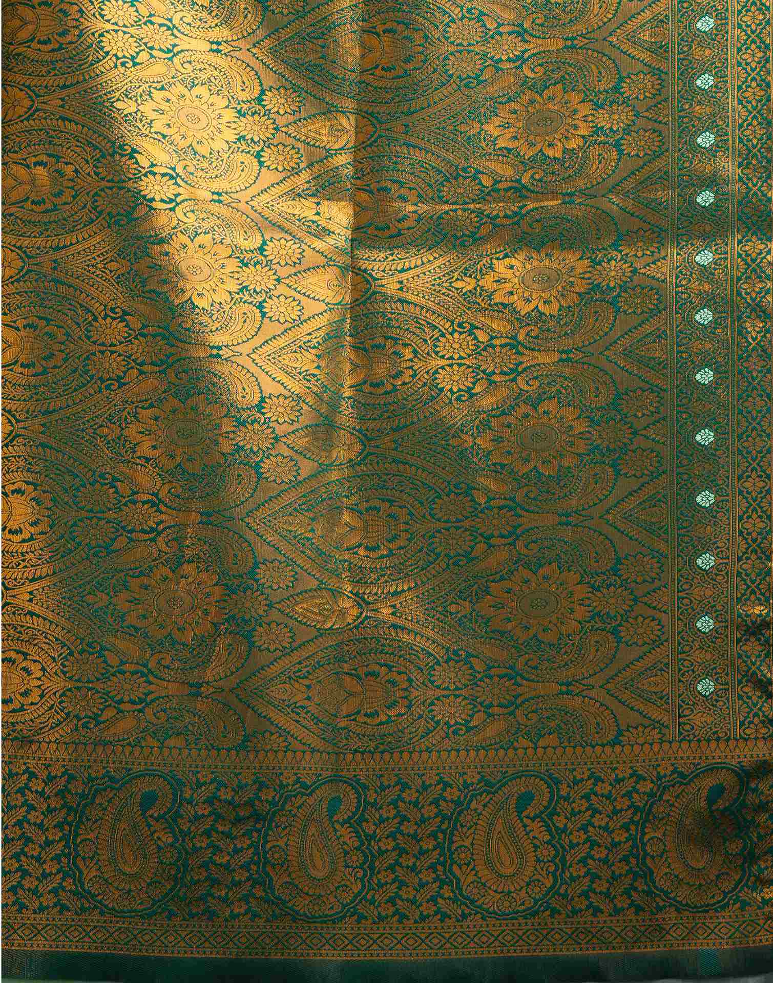 Pista Green Simmer Silk Woven Saree