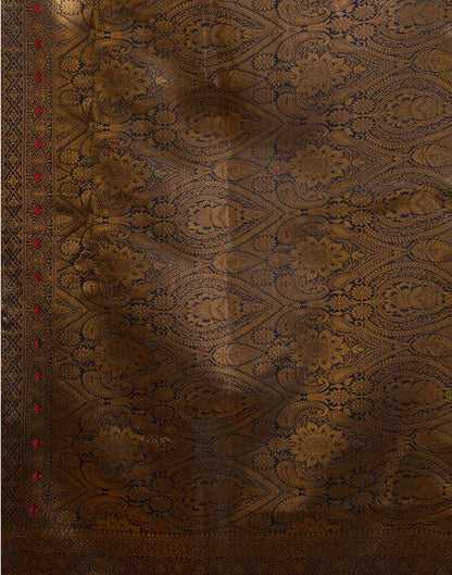 Red Simmer Silk Woven Saree