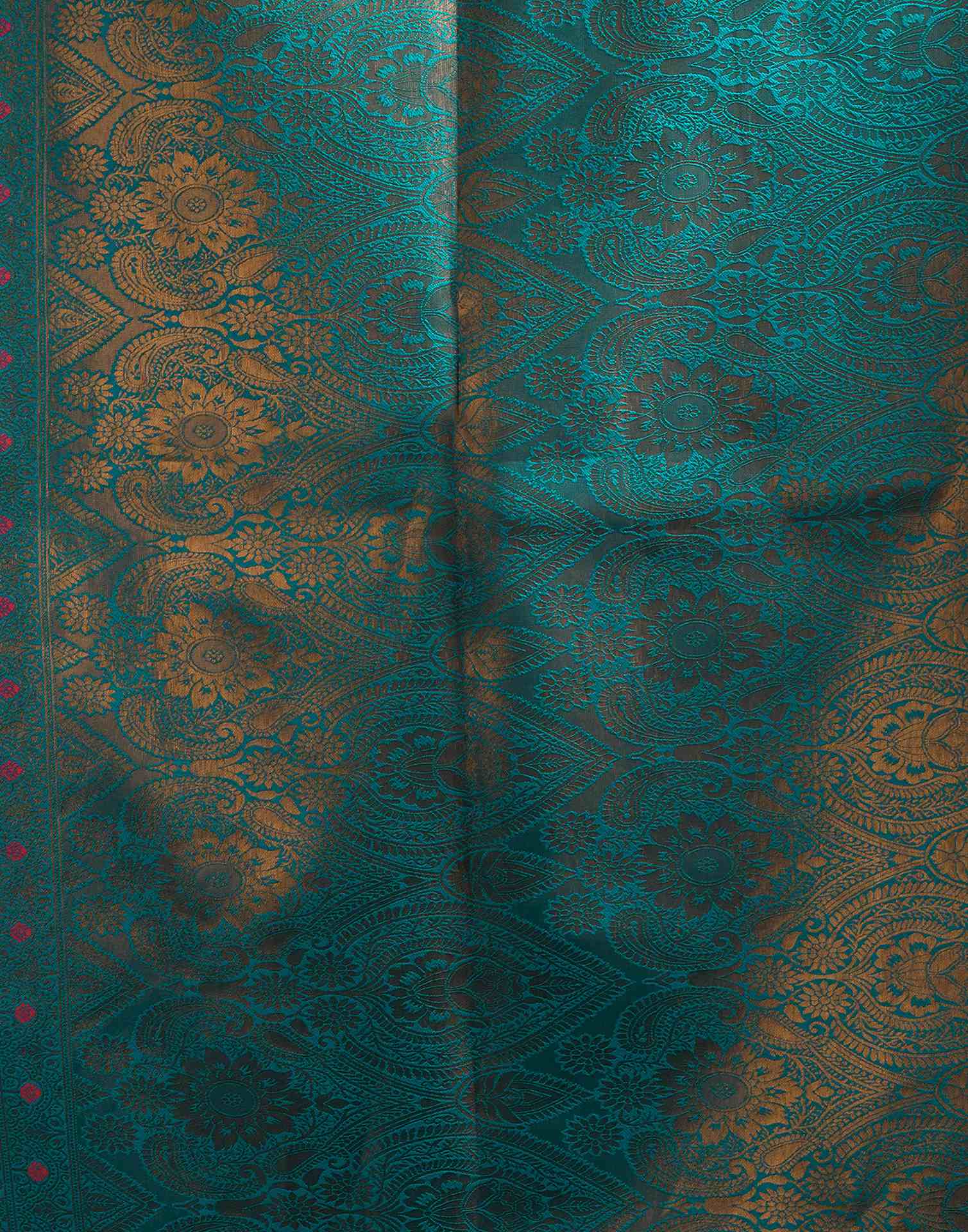 Orange Simmer Silk Woven Saree